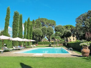 Pianta, Cielo, Acqua, Costruzione, Azzurro, Piscina, Albero, Shade, Erba, Arecales