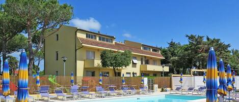 Water, Sky, Property, Plant, Swimming Pool, Blue, Cloud, Tree, Building, Shade