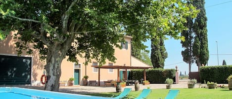 Piscine, Propriété, Loisir, Immobilier, Bâtiment, Maison, Arbre, Zone Résidentielle, Recours, Vacances