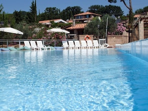 L'Eau, Plante, Piscine, Bleu Azur, Arbre, Ciel, Plan D'Eau, Loisir, Parapluie, Aqua
