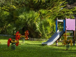 Plant, Green, Playground Slide, Chute, Tree, Grass, Leisure, Recreation, Playground, Shade