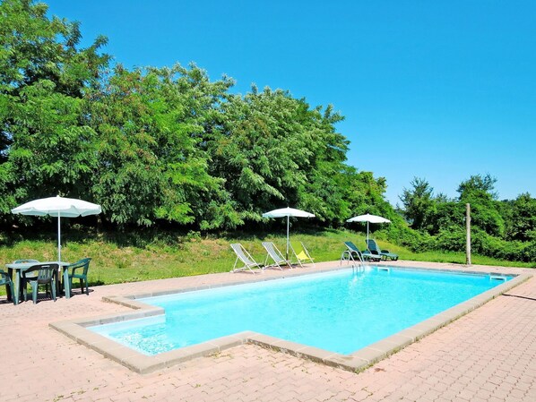Piscine, Propriété, Loisir, Vacances, Immobilier, Maison, Été, Recours, Arbre, Bâtiment