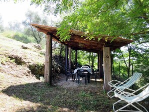 Tree, Table, Botany, Pavilion, House, Furniture, Backyard, Yard, Leisure, Roof