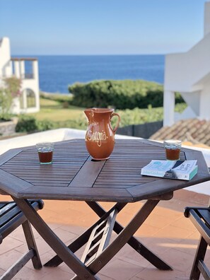 Partial sea-views from the roof terrace