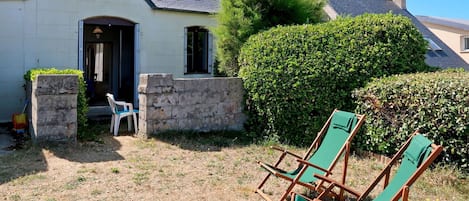 Plant, Sky, Building, Window, Azure, Land Lot, Door, Outdoor Furniture, Grass, House