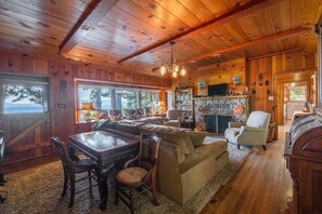 Living Room with LAKEVIEW