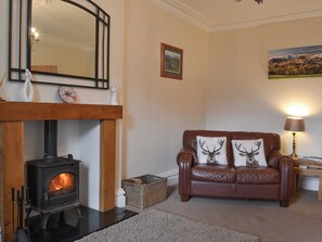 Living room with wood burner | Rowan House, Threlkeld, near Keswick