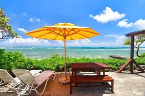 Vast views of the ocean and only steps from the deck.