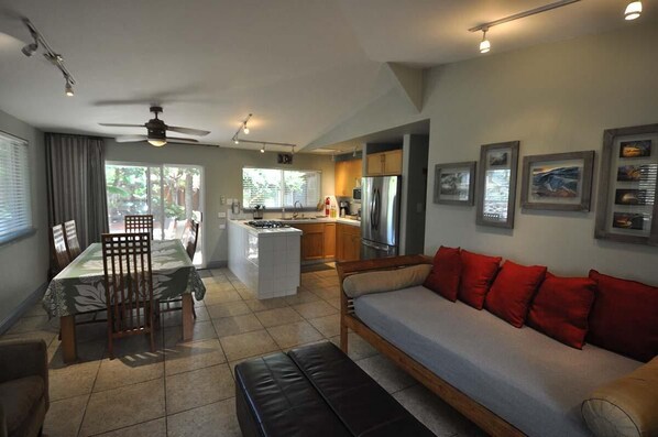 Kitchen dining living area