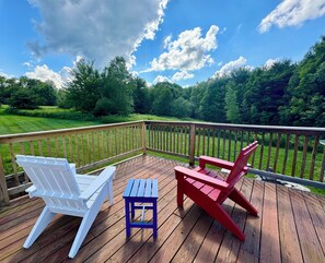 Enjoy the gorgeous views from our massive elevated deck!