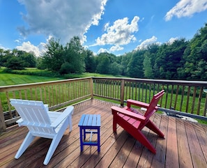 Enjoy the gorgeous views from our massive elevated deck!
