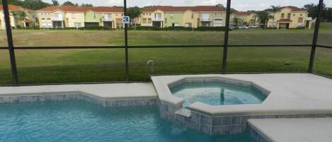 Private Patio With Pool and Spa