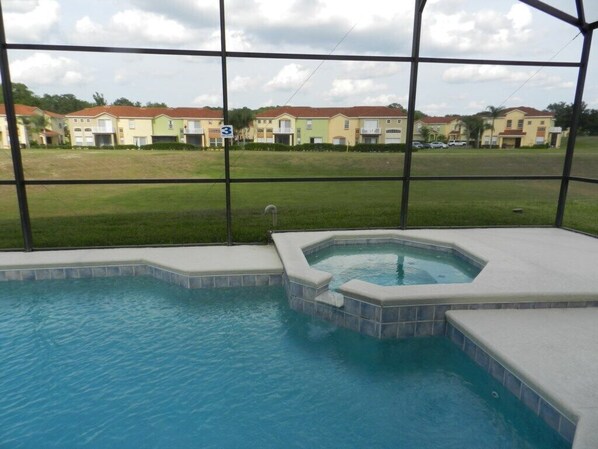 Private Patio With Pool and Spa