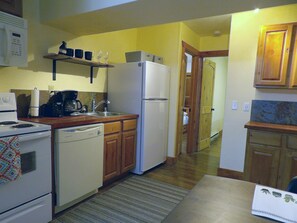 Kitchen view from dining table