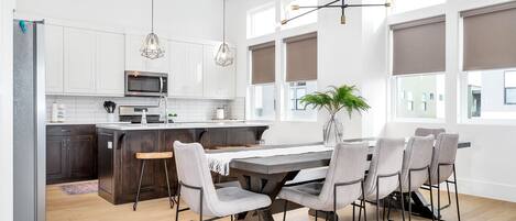 Fully Stocked Gourmet Kitchen and Dining Area