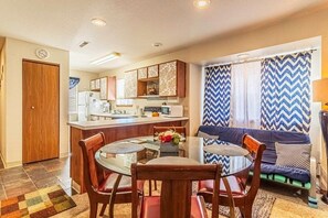 Dining Room overlooks Kitchen and Living Room.