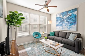 Stylish and comfortable furniture in the living room