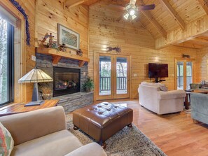 Living Room with Fireplace