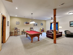 Fun and Games Galore - From a challenging game of pool, to a fun hangout for the kids, the huge game room has something for everyone in your group!