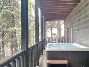Deck with Hot Tub