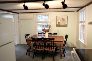 Great farmhouse table for dinners and games