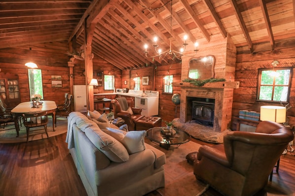 Living Room with Gas Fireplace