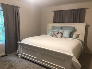 Master bedroom with king bed