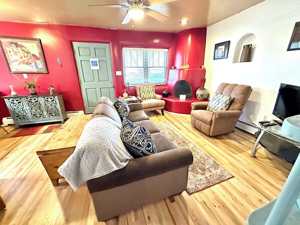 Comfortable Den with Fireplace