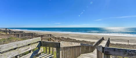 Emerald Isle Vacation Rental | 2BR | 1BA | Stairs Required | 1,200 Sq Ft