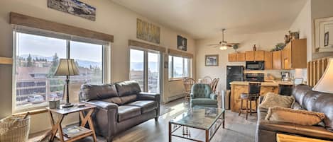 Silverthorne Vacation Rental | 2BR | 2BA | 823 Sq Ft | Stairs Only Access