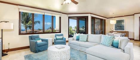 Gorgeous Living Area with Views of the Pacific Ocean