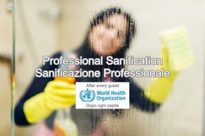 In this apartment we do professional sanification after every guest! In questo appartamento facciamo la sanificazione professionale dopo ogni ospite!