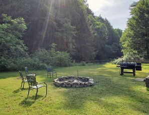 Fire pit and grill