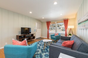 Living room with tv and comfortable seating