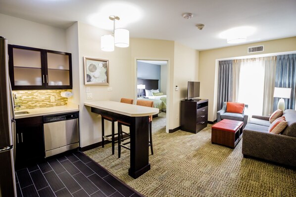 You will love the open living area.