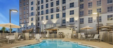 Take a dip in the pool.