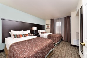 Drift to sleep in a comfortable bed after a busy day.