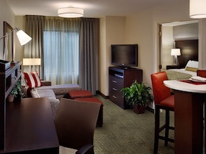 Relax and unwind in the cozy living room.