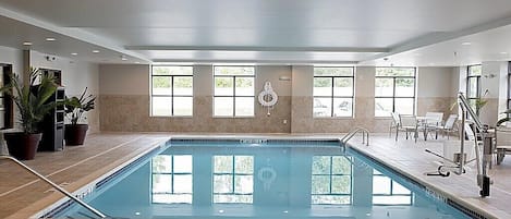 Spend time with family and friends in the indoor pool.