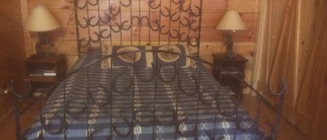 Queen size bed made from horse shoes saved from my horses!