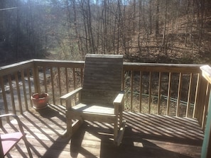Private deck with rockers
