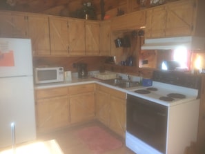 Cowboy Hideout fully equipped kitchen