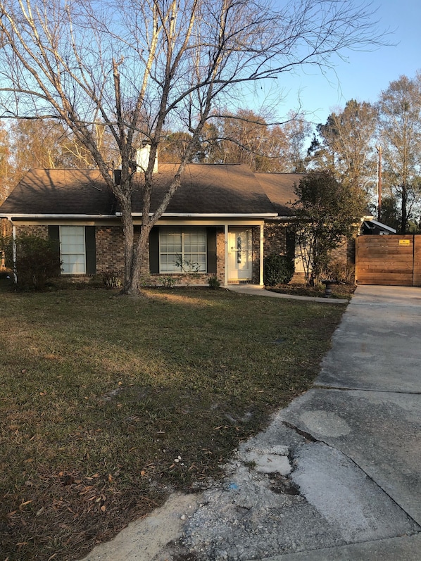 Front of the house. Daylight