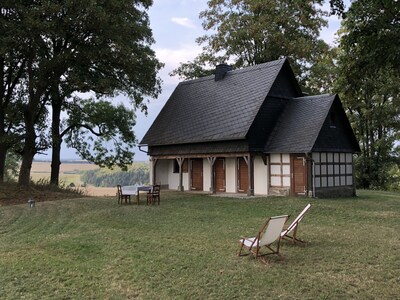 Luxury hut holiday in the Thuringian Slate Mountains