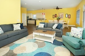 Another Day in Paradise vacation rental in Cherry Grove, North Myrtle Beach | living room 2 | Thomas Beach Vacations