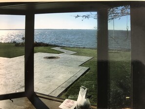 View of lake from great room