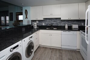 Sea Pointe 609 - oceanfront condo in Cherry Grove Beach in North Myrtle Beach | kitchen | Thomas Beach Vacations