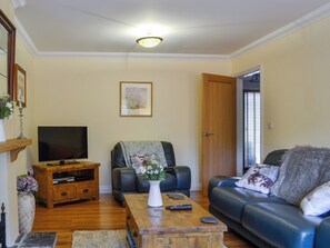 Lovely wood-floored living room | Ty Glyndwr, Lower Cwm-twrch, near Ystradgynlais