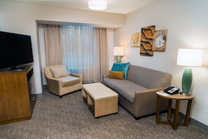 Relax in the living area.