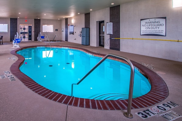 Go for a quick swim in the indoor pool.
